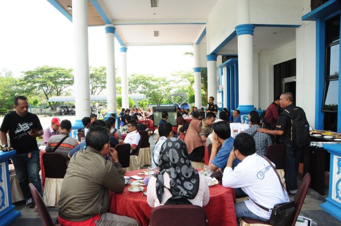 
					Suasana Media Gathering yang ditaja Bea Cukai Dumai.