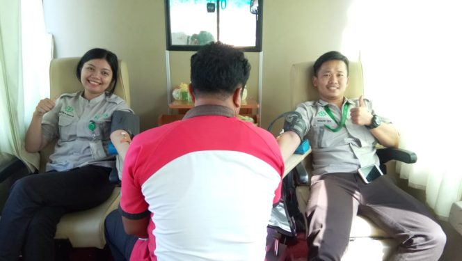 
					Aksi Donor Darah Menandai Pelaksanaan  Bulan K3 Nasional Tahun 2020 di Dumai