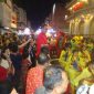 Bupati Rokan Hilir, Suyatno saat menghadiri sekaligus melepas peserta pawai lampion sempena memeriahkan perayaan Cap Go Meh 2571 Tahun 2020 di Bagansiapiapi, Rokan Hilir.