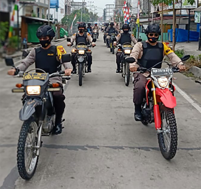 
					Libur Tahun Baru Islam 1442 H, Polres Inhil Patroli Harkamtibmas 