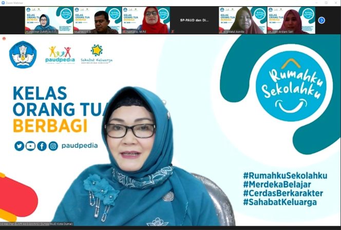 
					Bunda PAUD Kota Dumai Keynote Speaker Webinar Kelas Orang Tua Berbagi