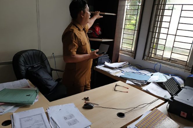 
					Satu Unit Komputer Kantor Disdukcapil Rohil Digondol Maling