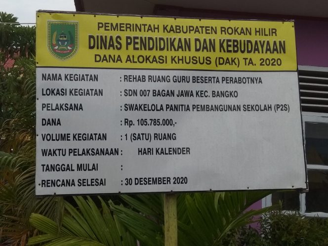 
					plang proyek RLH(rumah layak huni) 