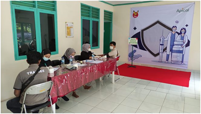 
					Apical Gelar Vaksinasi Gotong Royong Tahap II di Dumai