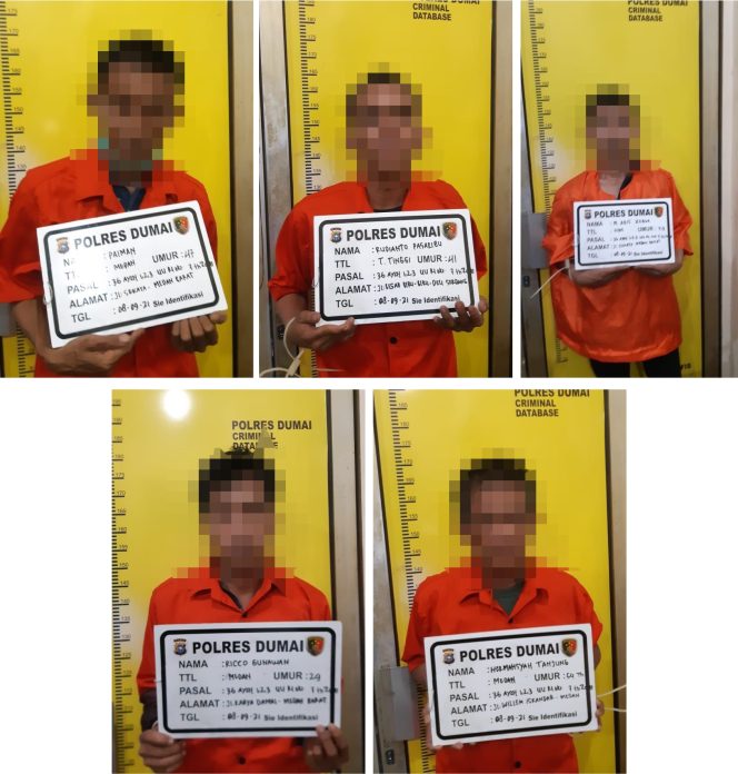 
					5 Pelaku Tindak Pidana Uang Palsu Diamankan Polres Dumai