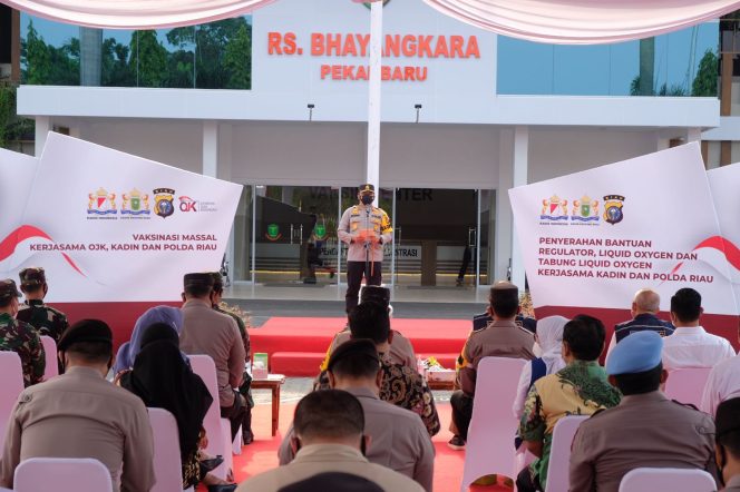 
					Gandeng Semua Pihak Termasuk Kadin, Polda Riau Targetkan Herd Immunity Segera Tercapai