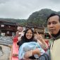 Salah satu spot foto di lokasi wisata Perkampungan Korea, lokasi ini masih dalam kawasan Lembah Harau.