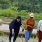Video Puan Tanam Padi Viral di Medsos