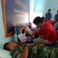 HUT ke-77 Satuan Radar 232 Dumai, Koramil 02 Bukit Kapur Ikuti Kegiatan Donor Darah