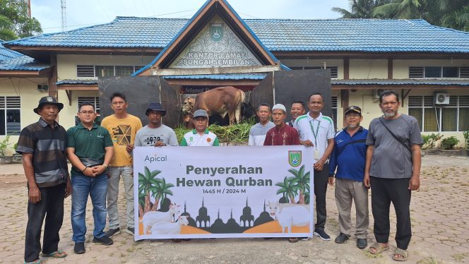 
					Hari Raya Idul Adha, Apical Dumai Salurkan Hewan Kurban ke Masyarakat