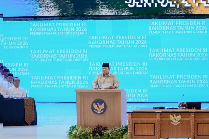 
					Bupati Bengkalis Hadiri Rakornas Bersama Pemerintah Pusat dan Daerah, Presiden Prabowo Tekankan Kerja Nyata dan Keberpihakan pada Rakyat